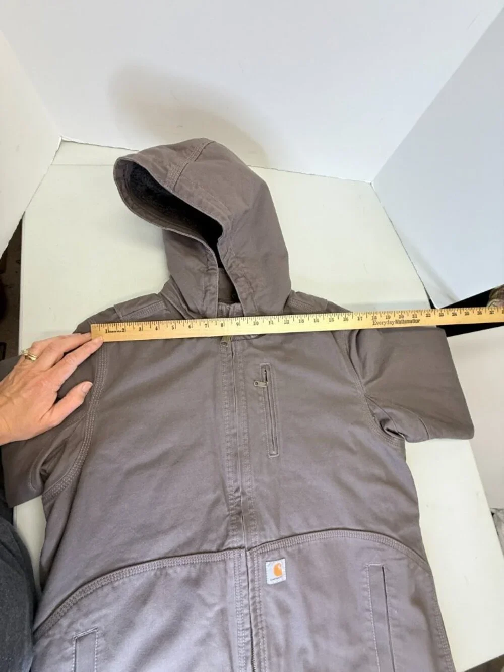 Carhartt Canvas Jacket Youth Childrens Medium 8 10 Caldwell Sherpa Lined Hooded